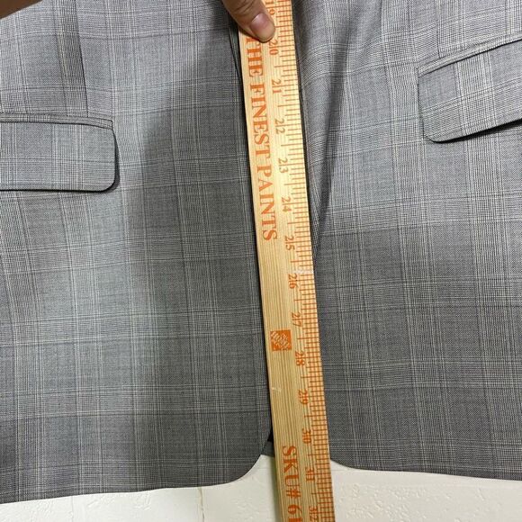 Brooks Brothers 1818 Milano Mens Blazer Size 43R/38 Plaid Wool Italy - Picture 6 of 16